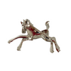 A Mid Century Prancing Foal Enamel and Marcasite Brooch