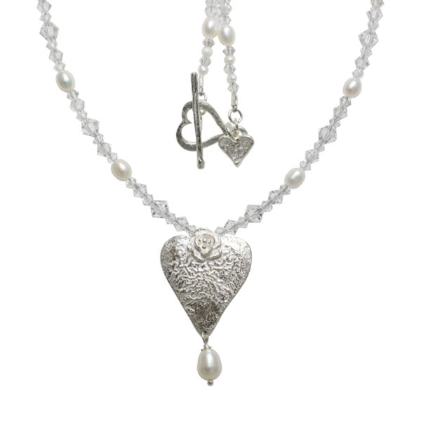 Rose Heart Necklace - annabeljames