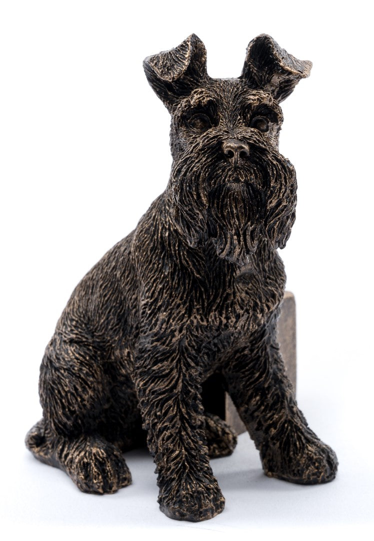Antiqued Bronze Schnauzer Plant Pot Feet - Set of Three