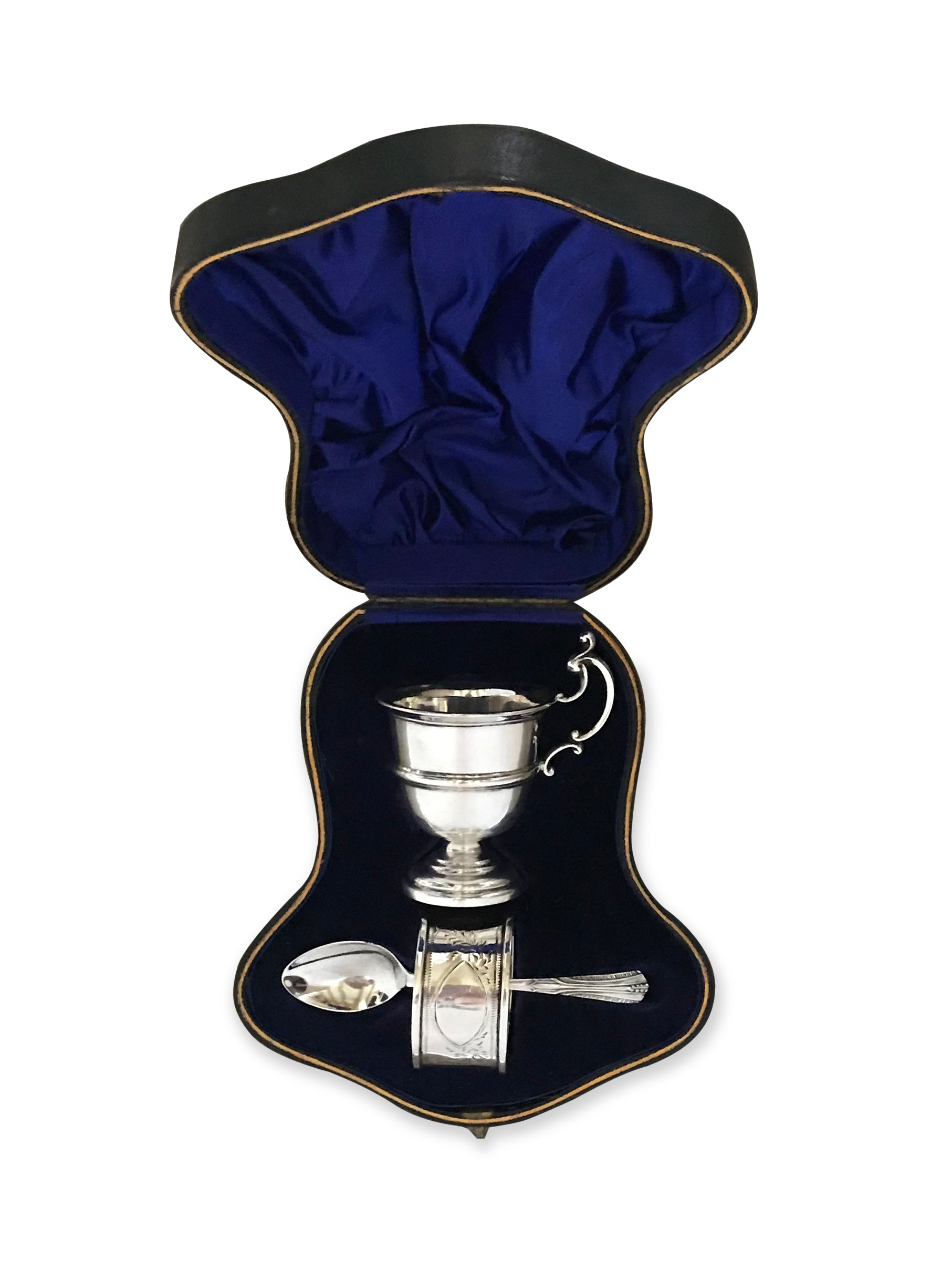 An Antique Silver Christening Set