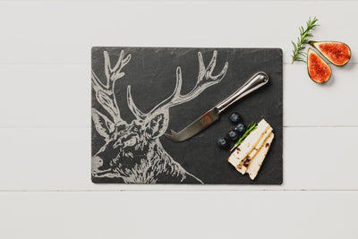 Cheese Board and Knife Gift Set - Stag