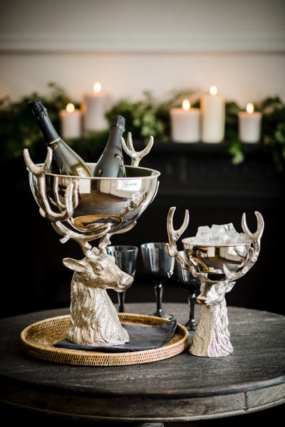 Stag Head Ice Bucket / Nibbles Bowl