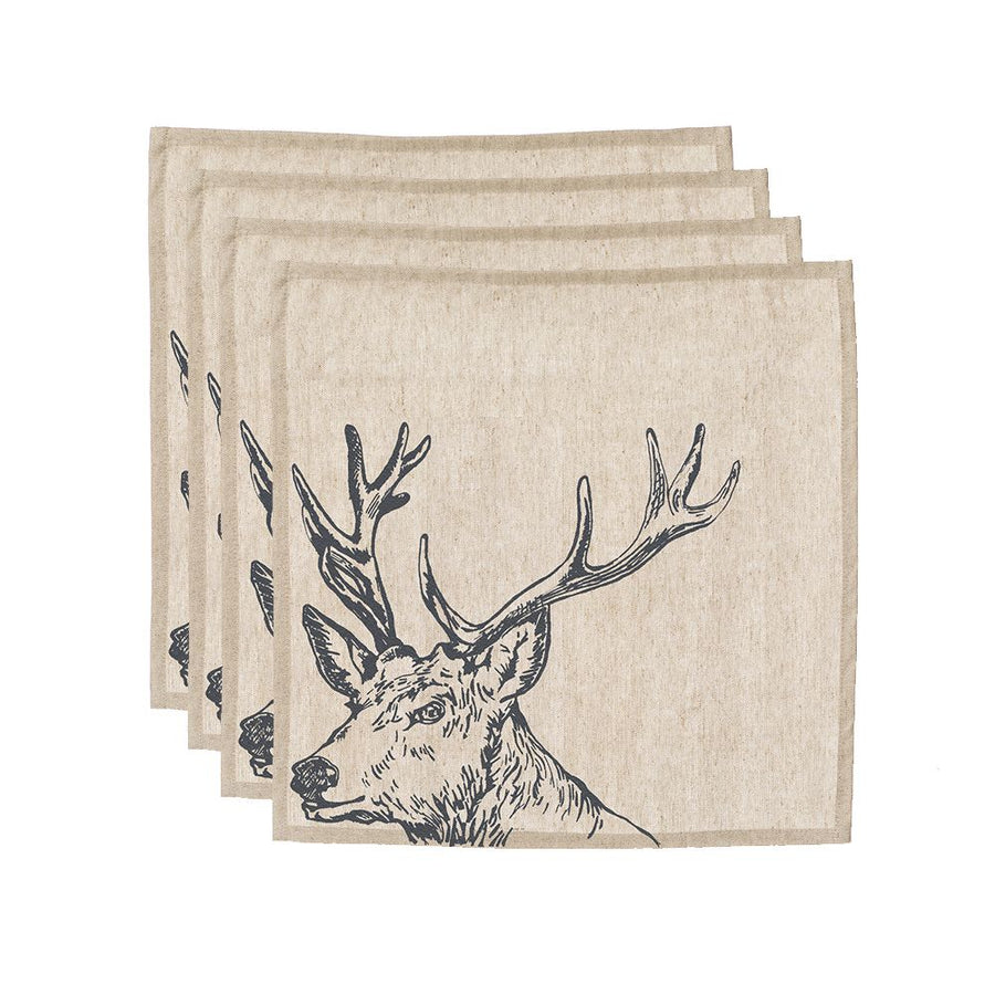 Stag Linen Napkins