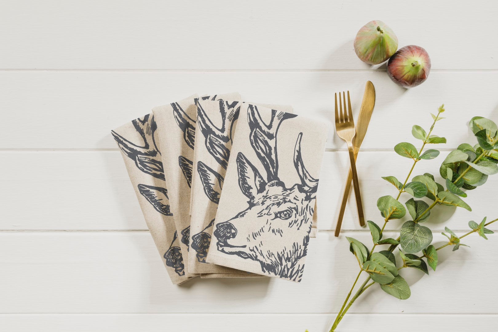 Stag Linen Napkins