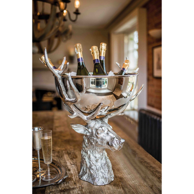 Stag Head Wine Cooler / Punch Bowl