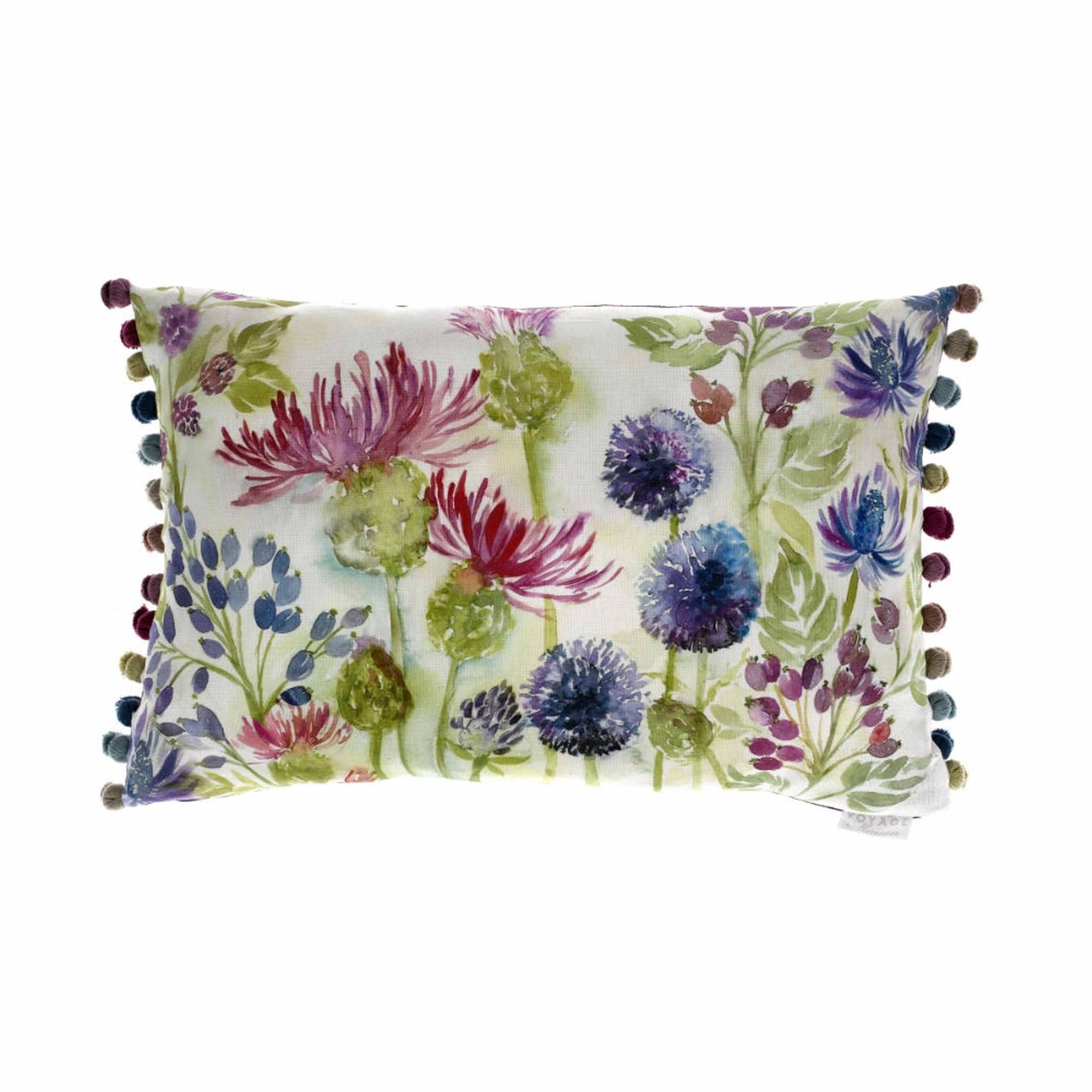 Thistles Floral Cushion - annabeljames