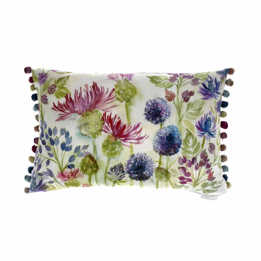 Thistles Floral Cushion - annabeljames