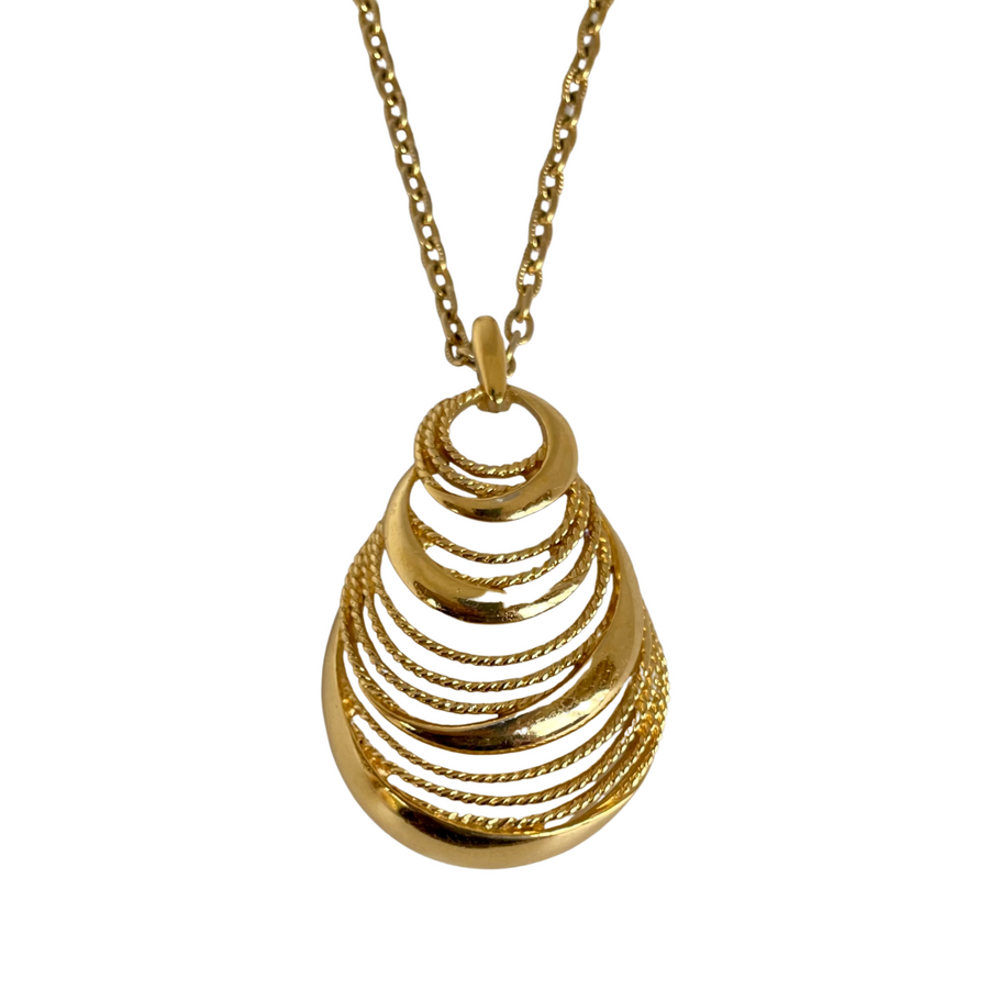 A Vintage Crown Trifari  Long Necklace and Pendant