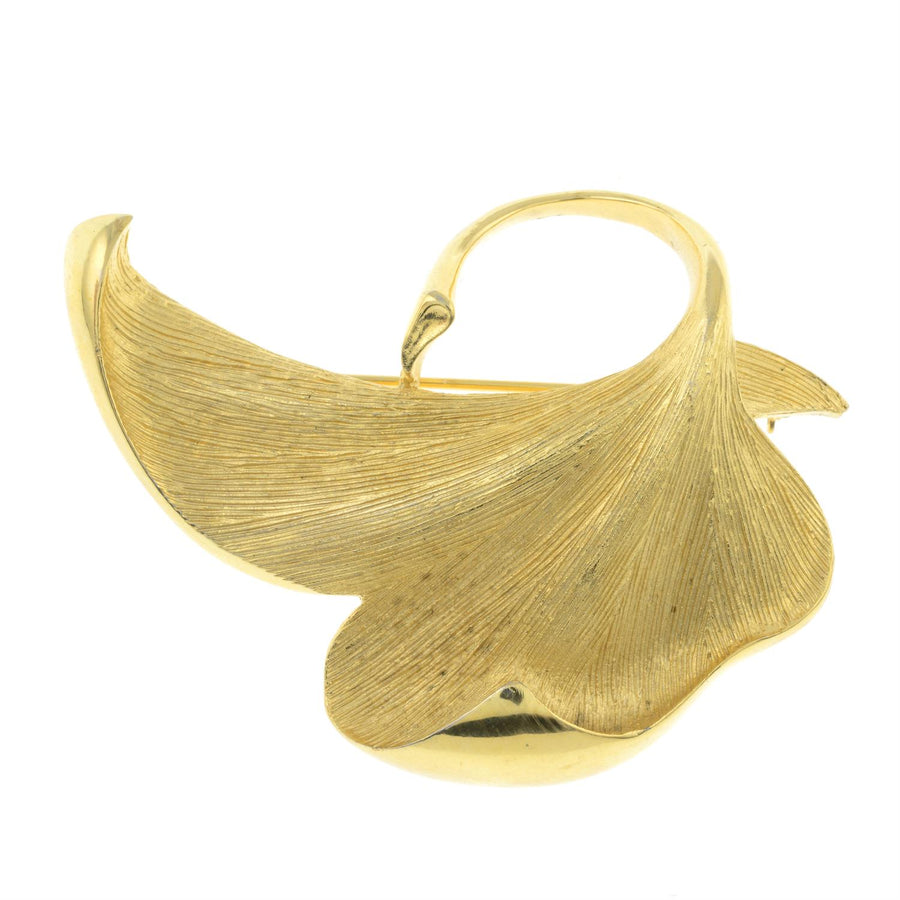 A Vintage Givenchy Leaf Brooch