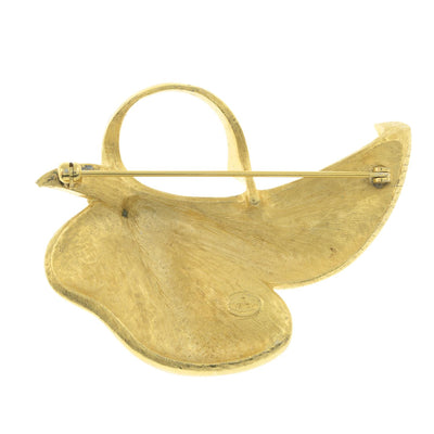 A Vintage Givenchy Leaf Brooch
