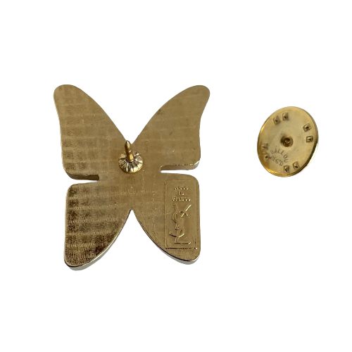 Vintage Yves Saint Laurent Butterfly Brooch, Small
