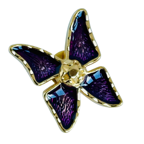 Vintage Yves Saint Laurent Butterfly Brooch, Small