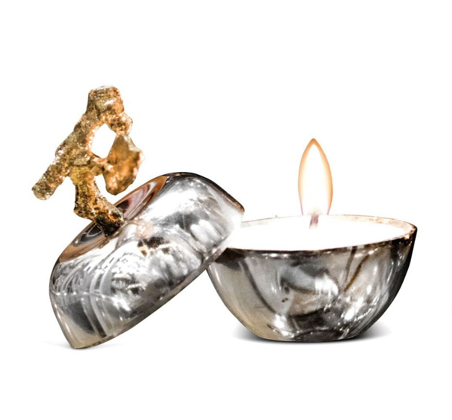 Apple with Wax Candle