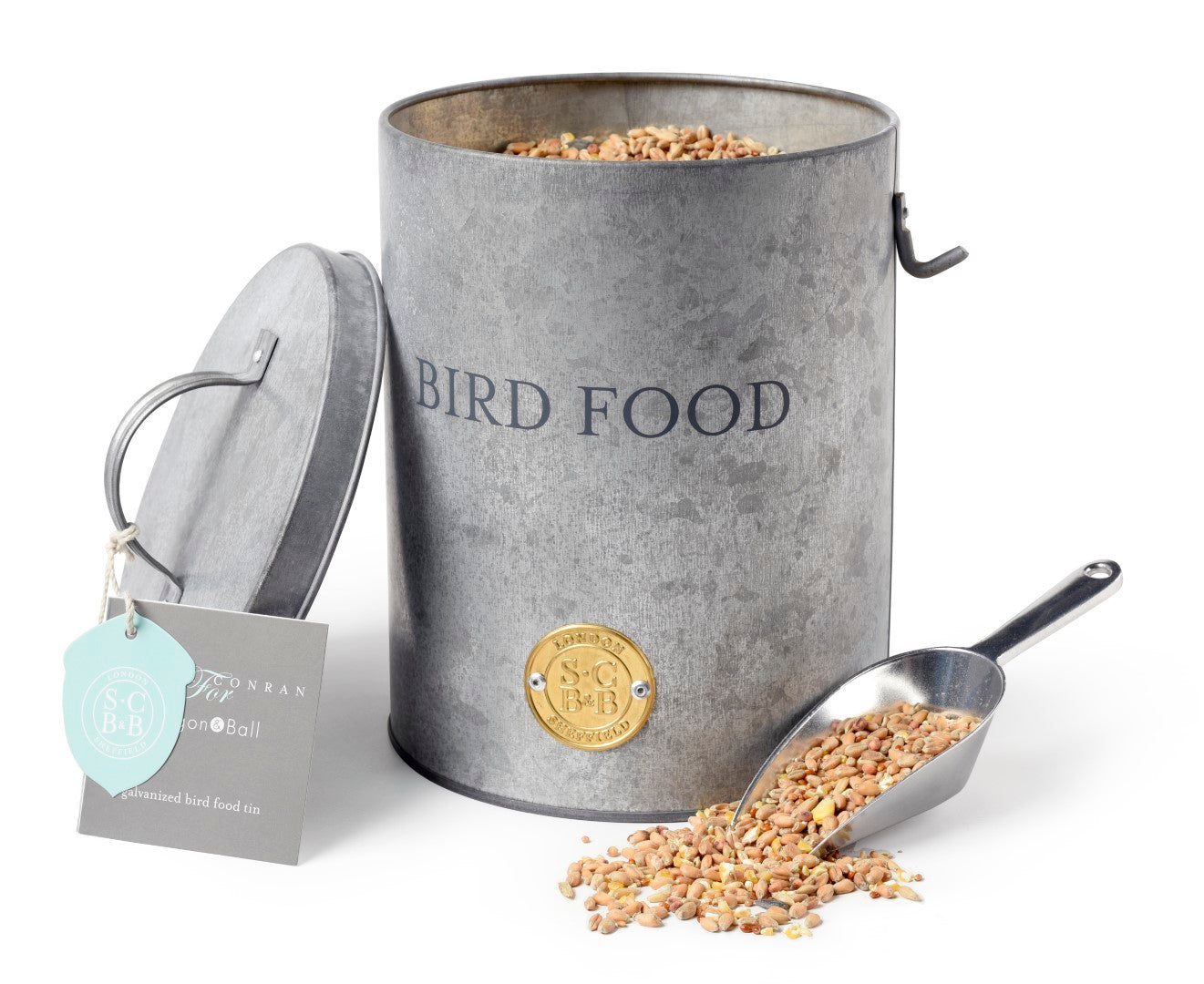 Bird Feed Tin with Scoop - annabeljames