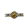 An Edwardian Silver Citrine Foliate Brooch