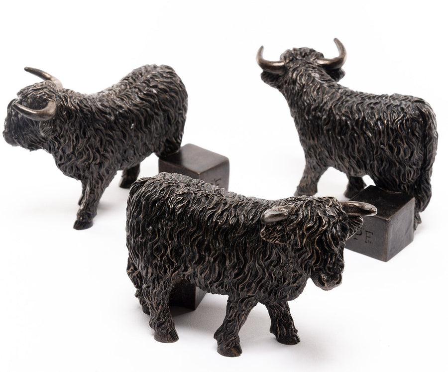 Highland Cow Plant Pot Feet - Set of Three
