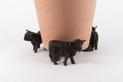 Highland Cow Plant Pot Feet - Set of Three