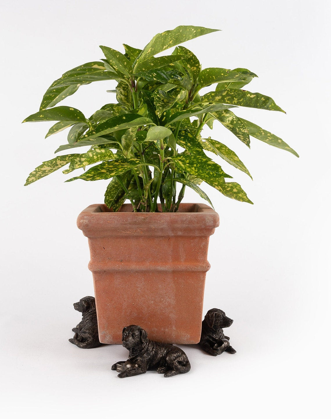 Resting Labrador Plant Pot Feet - Set of Three