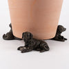 Resting Labrador Plant Pot Feet - Set of Three