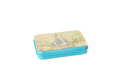 Beatrix Potter Peter Rabbit Seed Ball Tin - Blue and White Wild Flowers