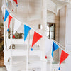 Red, White and Blue Fabric Bunting