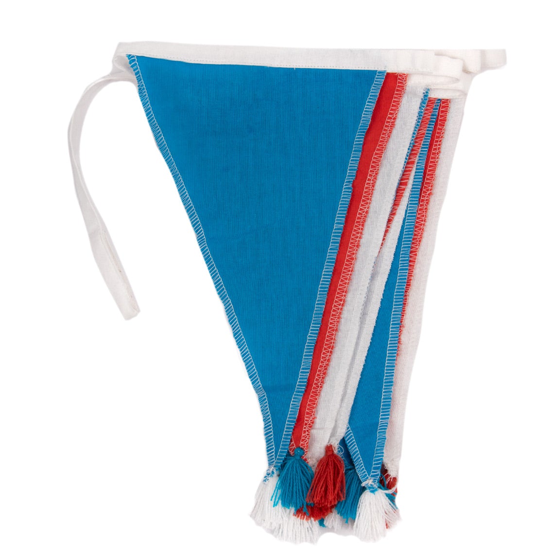 Red, White and Blue Fabric Bunting