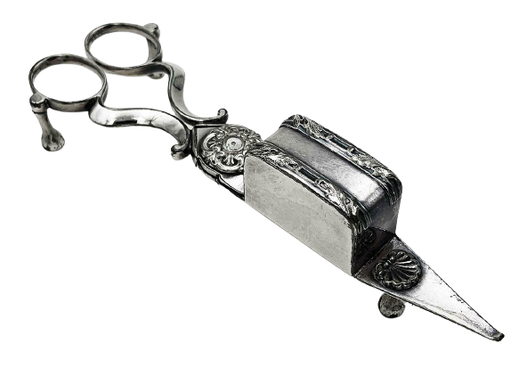 A pair of Regency Silver Plated Candle Snuffers