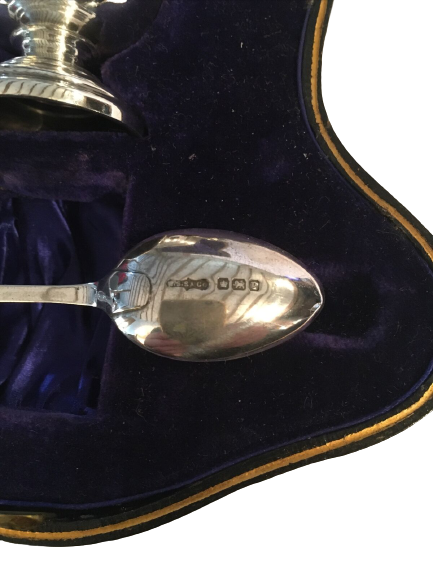 An Antique Silver Christening Set