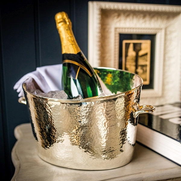 A Silver Plated Champagne Bath