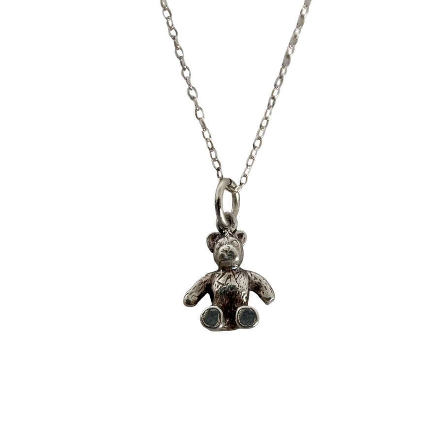 A Vintage Silver Teddy Bear Charm