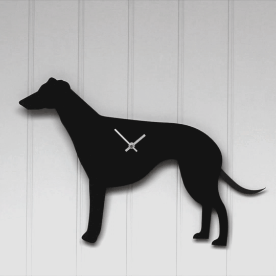 Dog Clocks with Wagging Tail