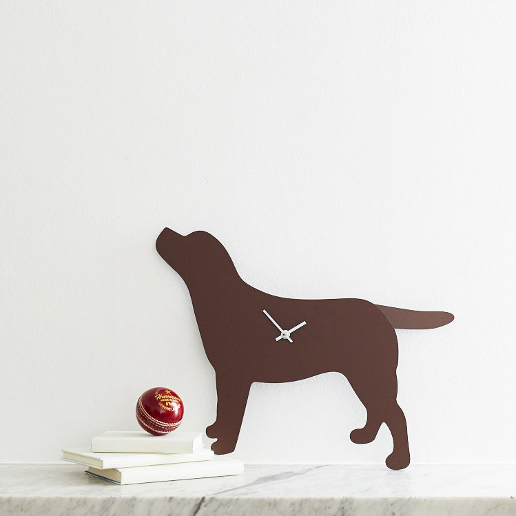 Labrador Clock - Brown - annabeljames