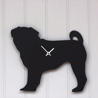 Dog Clocks with Wagging Tail