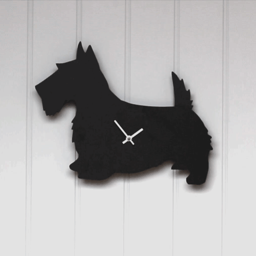 Dog Clocks with Wagging Tail