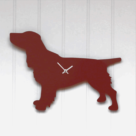 Spaniel Clock - Brown - annabeljames