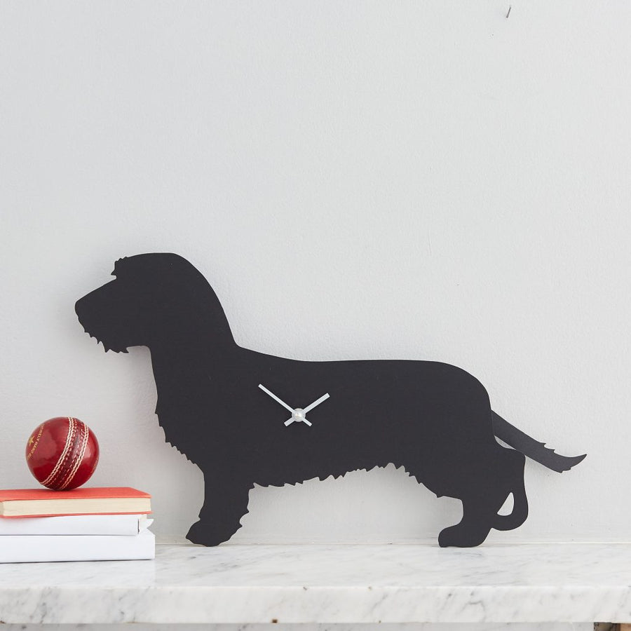 Dachshund - Wire-Haired - Clock - annabeljames